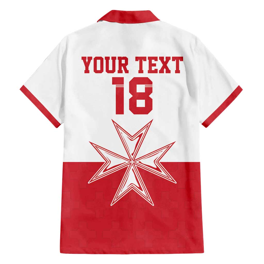 Custom Malta Football Family Matching Long Sleeve Bodycon Dress and Hawaiian Shirt Tim nazzjonali tal-futbol ta Malta