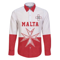 Custom Malta Football Family Matching Off Shoulder Maxi Dress and Hawaiian Shirt Tim nazzjonali tal-futbol ta Malta