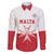 Custom Malta Football Family Matching Puletasi and Hawaiian Shirt Tim nazzjonali tal-futbol ta Malta