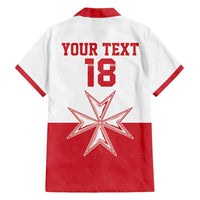 Custom Malta Football Family Matching Summer Maxi Dress and Hawaiian Shirt Tim nazzjonali tal-futbol ta Malta