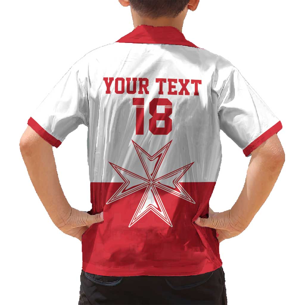 Custom Malta Football Family Matching Tank Maxi Dress and Hawaiian Shirt Tim nazzjonali tal-futbol ta Malta