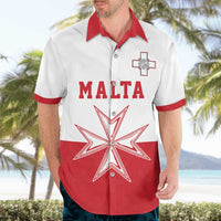 Custom Malta Football Hawaiian Shirt Tim nazzjonali tal-futbol ta Malta