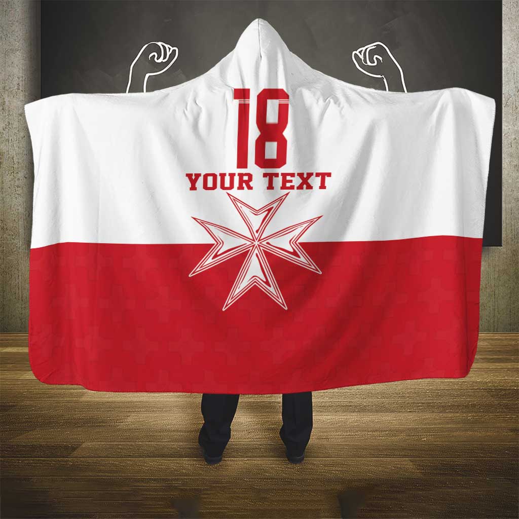 Custom Malta Football Hooded Blanket Tim nazzjonali tal-futbol ta Malta