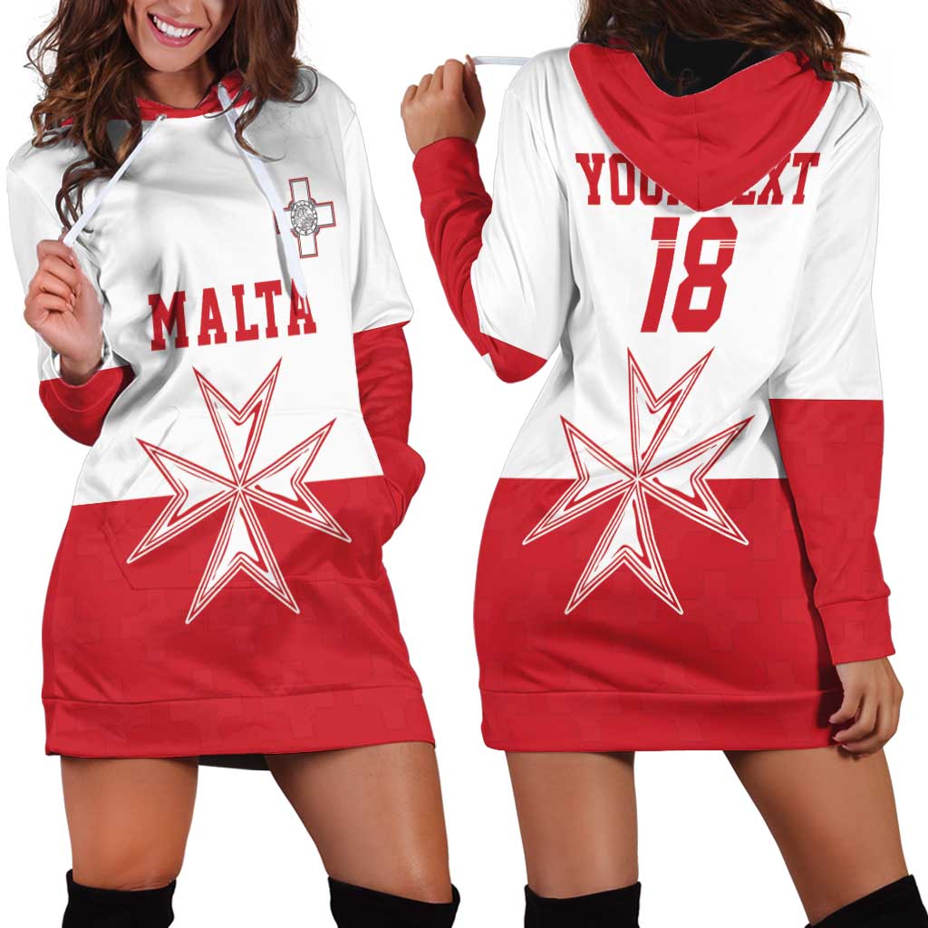Custom Malta Football Hoodie Dress Tim nazzjonali tal-futbol ta Malta