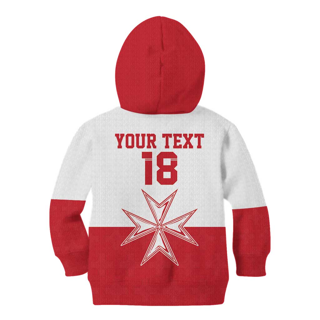 Custom Malta Football Kid Hoodie Tim nazzjonali tal-futbol ta Malta