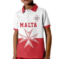 Custom Malta Football Kid Polo Shirt Tim nazzjonali tal-futbol ta Malta