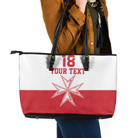 Custom Malta Football Leather Tote Bag Tim nazzjonali tal-futbol ta Malta