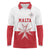 Custom Malta Football Long Sleeve Polo Shirt Tim nazzjonali tal-futbol ta Malta