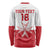 Custom Malta Football Long Sleeve Shirt Tim nazzjonali tal-futbol ta Malta