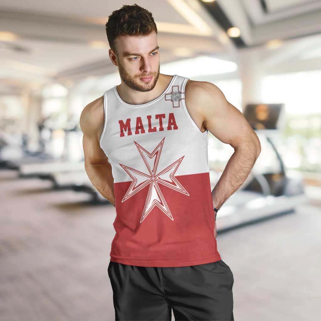 Custom Malta Football Men Tank Top Tim nazzjonali tal-futbol ta Malta