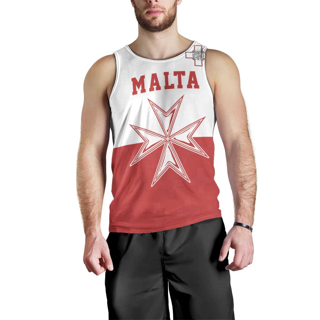 Custom Malta Football Men Tank Top Tim nazzjonali tal-futbol ta Malta