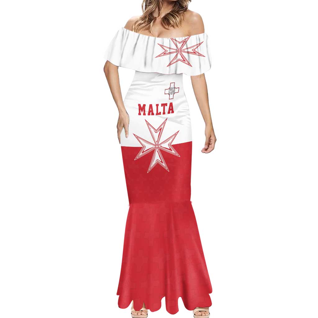 Custom Malta Football Mermaid Dress Tim nazzjonali tal-futbol ta Malta