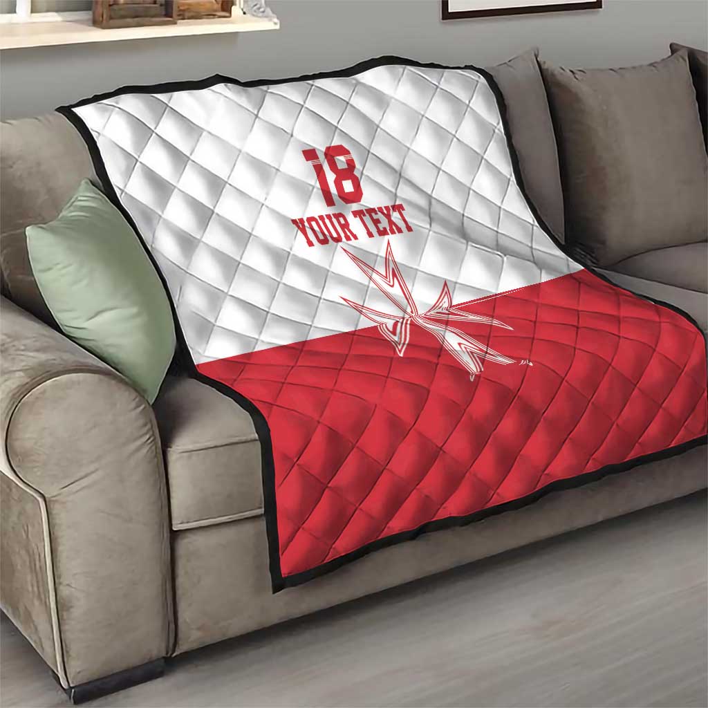 Custom Malta Football Quilt Tim nazzjonali tal-futbol ta Malta