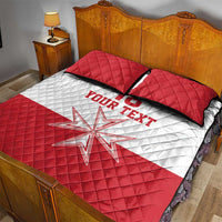 Custom Malta Football Quilt Bed Set Tim nazzjonali tal-futbol ta Malta