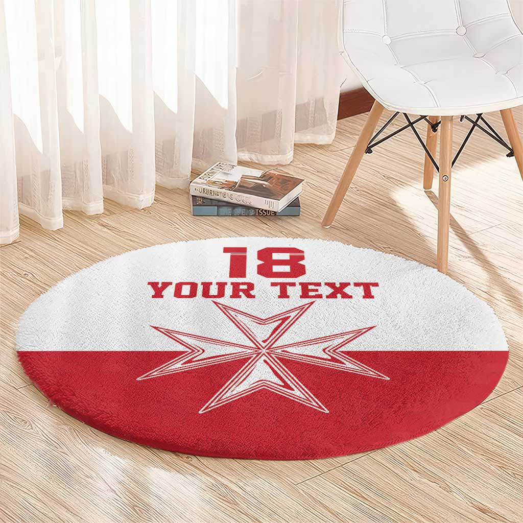 Custom Malta Football Round Carpet Tim nazzjonali tal-futbol ta Malta