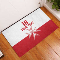 Custom Malta Football Rubber Doormat Tim nazzjonali tal-futbol ta Malta