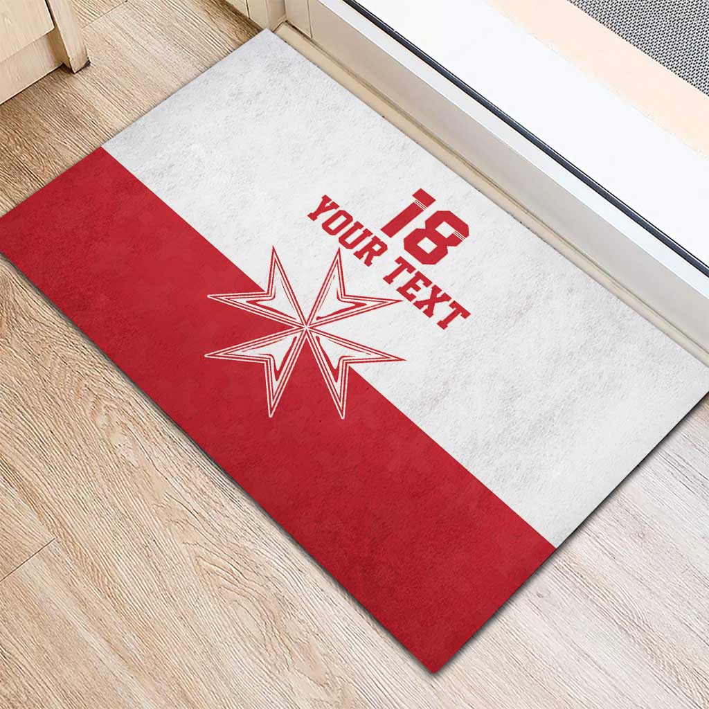 Custom Malta Football Rubber Doormat Tim nazzjonali tal-futbol ta Malta