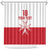 Custom Malta Football Shower Curtain Tim nazzjonali tal-futbol ta Malta