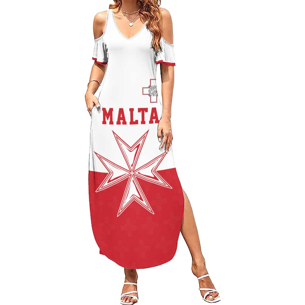 Custom Malta Football Summer Maxi Dress Tim nazzjonali tal-futbol ta Malta