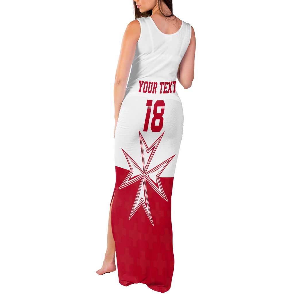 Custom Malta Football Tank Maxi Dress Tim nazzjonali tal-futbol ta Malta