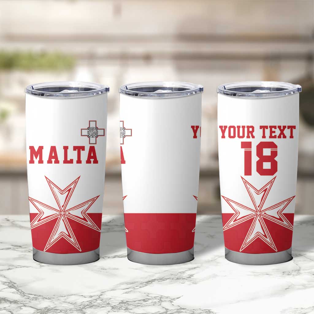 Custom Malta Football Tumbler Cup Tim nazzjonali tal-futbol ta Malta