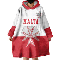 Custom Malta Football Wearable Blanket Hoodie Tim nazzjonali tal-futbol ta Malta
