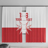 Custom Malta Football Window Curtain Tim nazzjonali tal-futbol ta Malta
