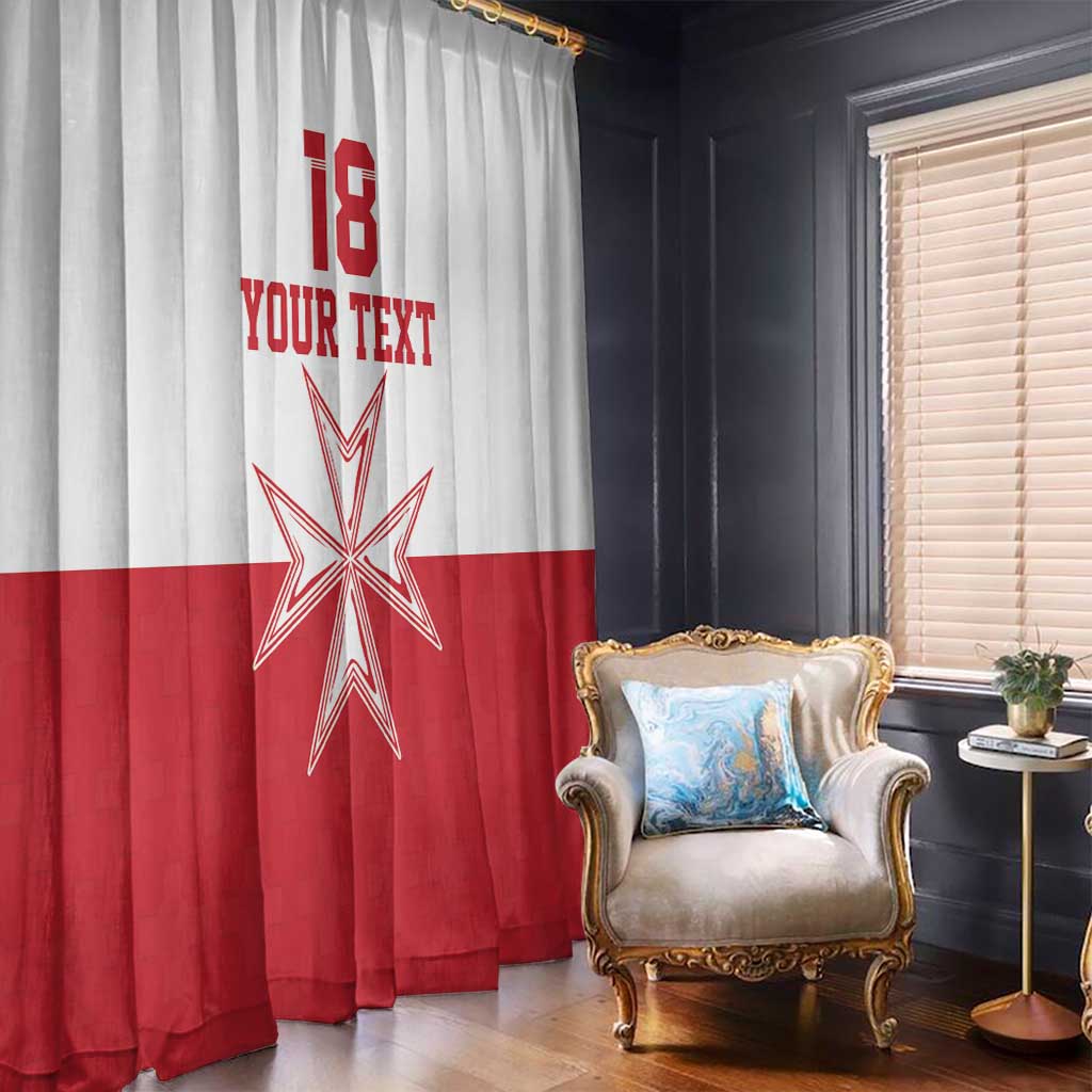 Custom Malta Football Window Curtain Tim nazzjonali tal-futbol ta Malta