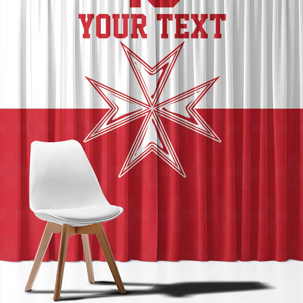 Custom Malta Football Window Curtain Tim nazzjonali tal-futbol ta Malta