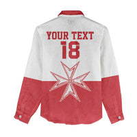 Custom Malta Football Women Casual Shirt Tim nazzjonali tal-futbol ta Malta