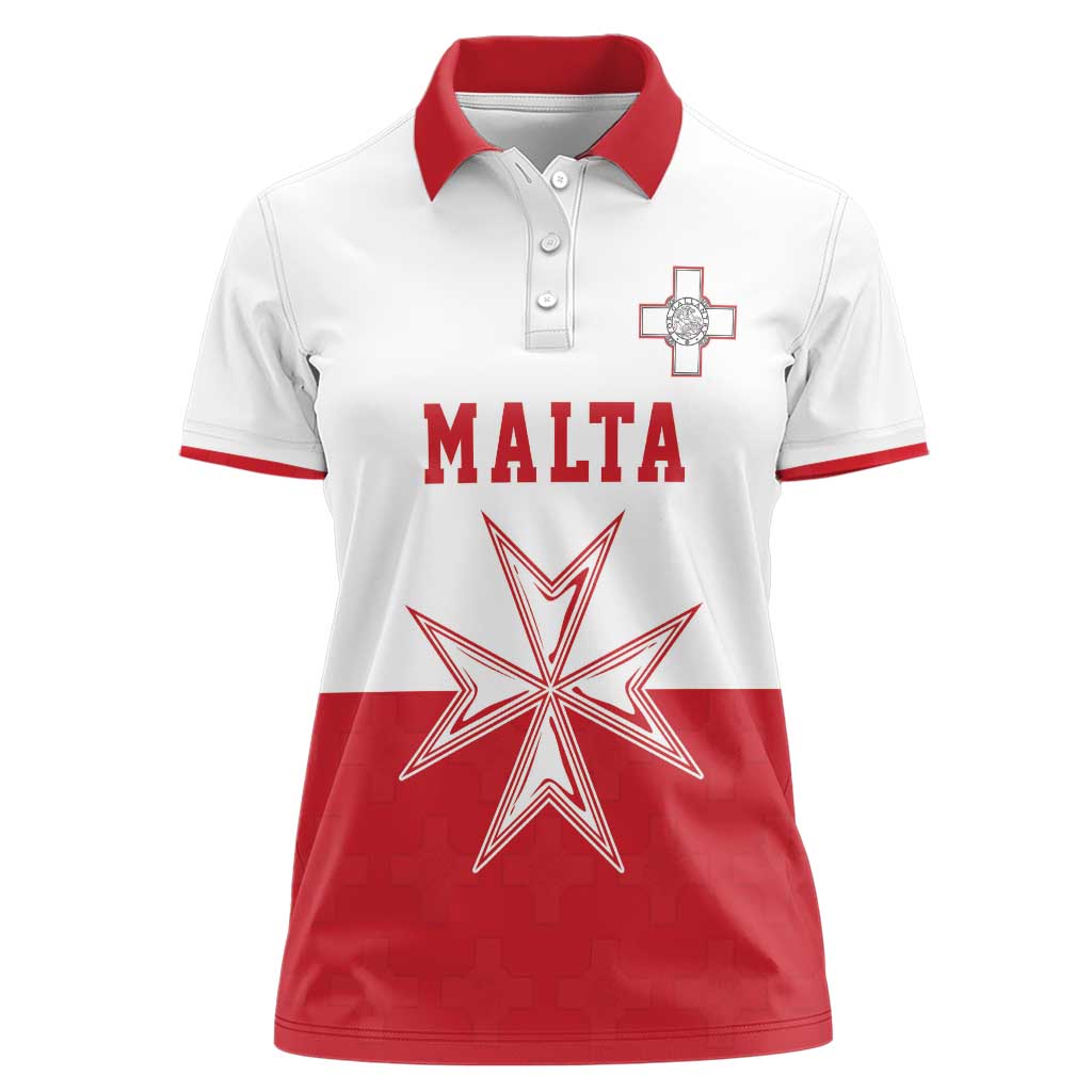 Custom Malta Football Women Polo Shirt Tim nazzjonali tal-futbol ta Malta