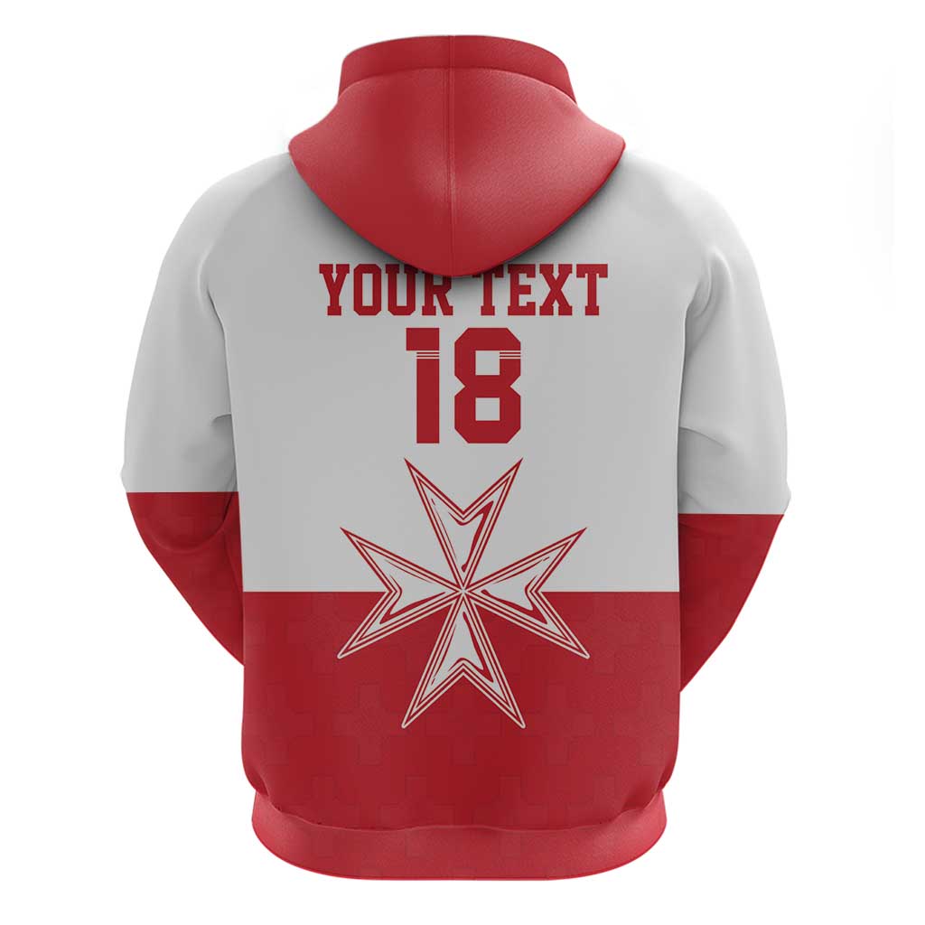 Custom Malta Football Zip Hoodie Tim nazzjonali tal-futbol ta Malta