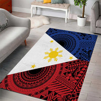 Philippines National Flag Day Area Rug Filipino Tribal Pattern