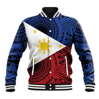 Philippines National Flag Day Baseball Jacket Filipino Tribal Pattern