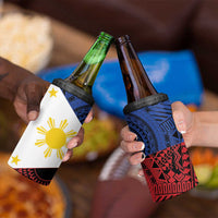 Philippines National Flag Day 4 in 1 Can Cooler Tumbler Filipino Tribal Pattern