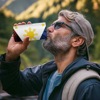 Philippines National Flag Day 4 in 1 Can Cooler Tumbler Filipino Tribal Pattern