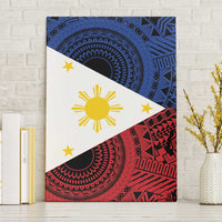 Philippines National Flag Day Canvas Wall Art Filipino Tribal Pattern