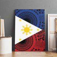 Philippines National Flag Day Canvas Wall Art Filipino Tribal Pattern