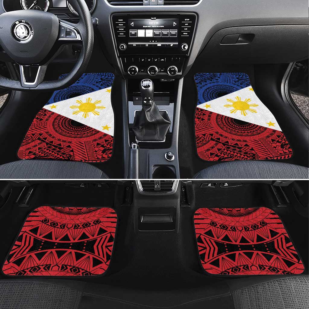 Philippines National Flag Day Car Mats Filipino Tribal Pattern