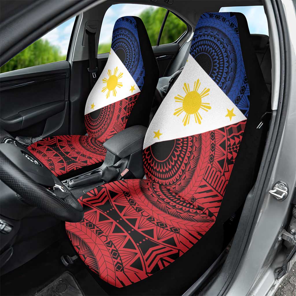 Philippines National Flag Day Car Seat Cover Filipino Tribal Pattern