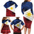 Philippines National Flag Day Family Matching Long Sleeve Bodycon Dress and Hawaiian Shirt Filipino Tribal Pattern