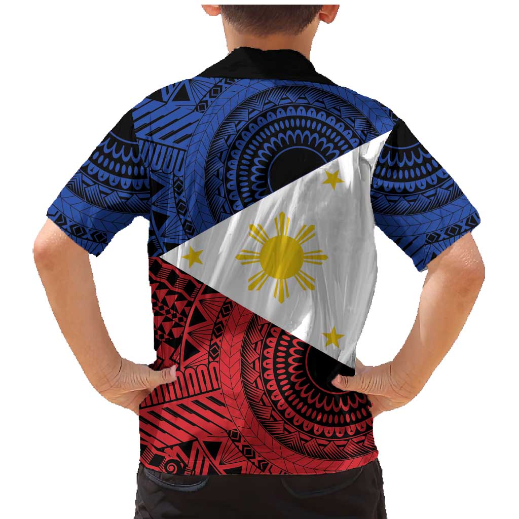 Philippines National Flag Day Family Matching Mermaid Dress and Hawaiian Shirt Filipino Tribal Pattern