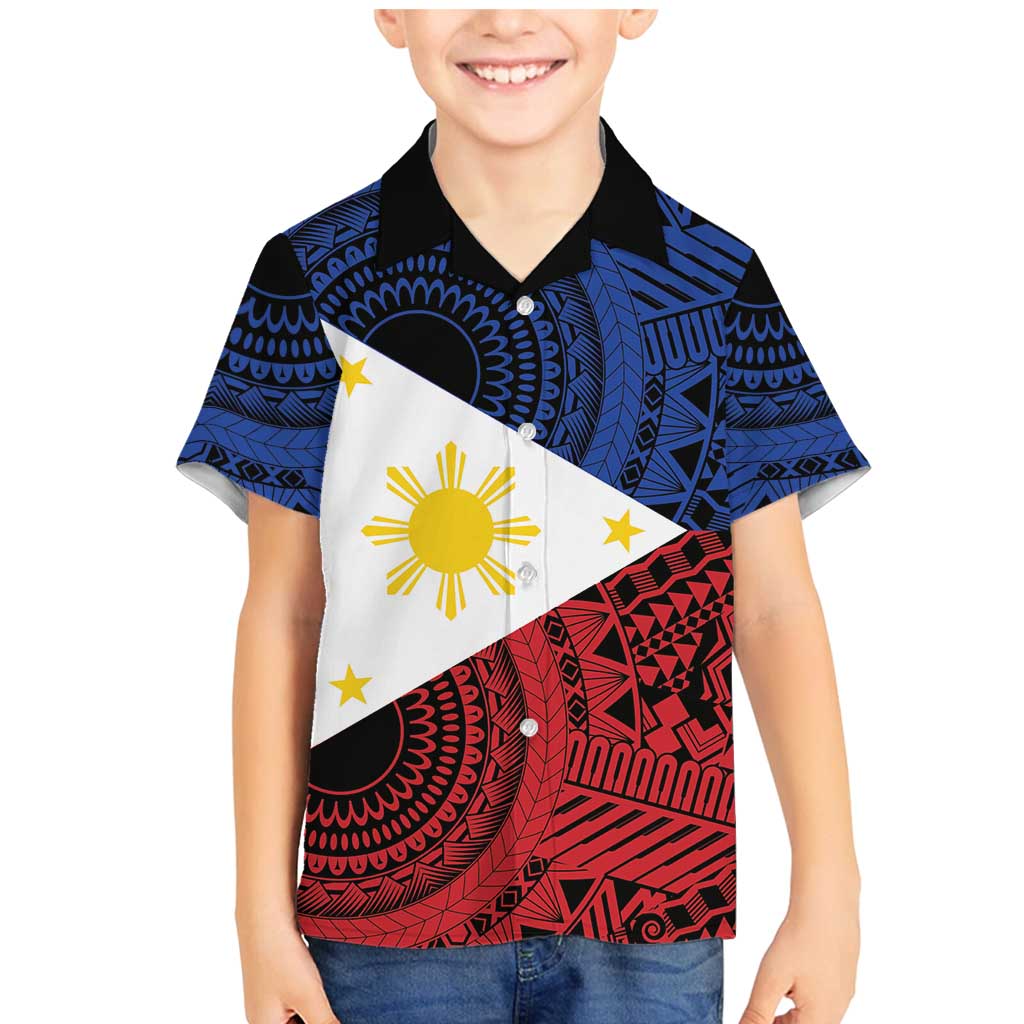 Philippines National Flag Day Family Matching Mermaid Dress and Hawaiian Shirt Filipino Tribal Pattern