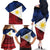 Philippines National Flag Day Family Matching Off The Shoulder Long Sleeve Dress and Hawaiian Shirt Filipino Tribal Pattern