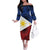 Philippines National Flag Day Family Matching Off The Shoulder Long Sleeve Dress and Hawaiian Shirt Filipino Tribal Pattern