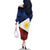 Philippines National Flag Day Family Matching Off The Shoulder Long Sleeve Dress and Hawaiian Shirt Filipino Tribal Pattern