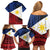 Philippines National Flag Day Family Matching Off Shoulder Short Dress and Hawaiian Shirt Filipino Tribal Pattern