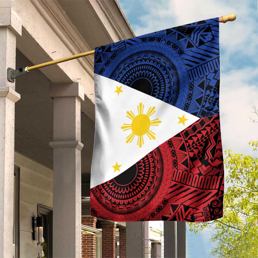 Philippines National Flag Day Garden Flag Filipino Tribal Pattern