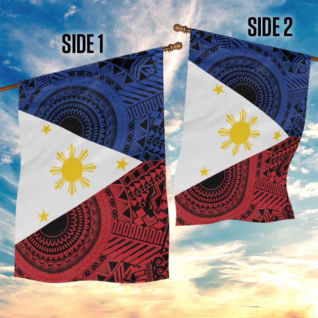 Philippines National Flag Day Garden Flag Filipino Tribal Pattern