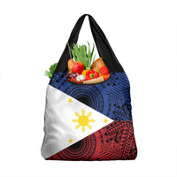 Philippines National Flag Day Grocery Bag Filipino Tribal Pattern